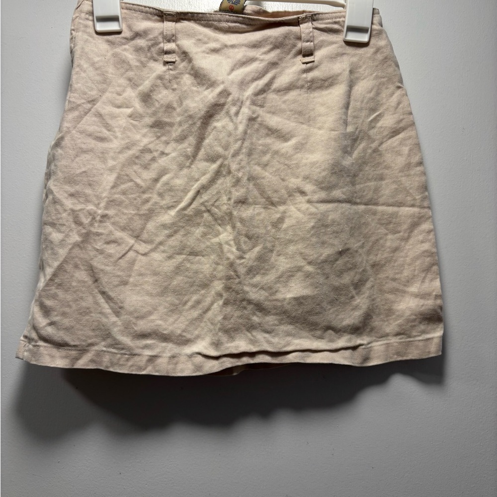 Beige Mini Skirt